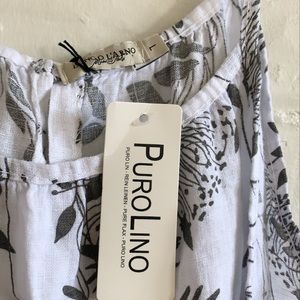 Italian Made Lungo L’arno Flax Favric Dress